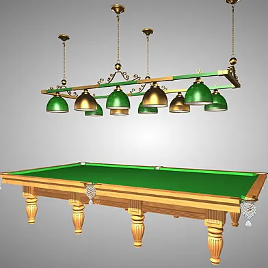 Billiards and luminaire
