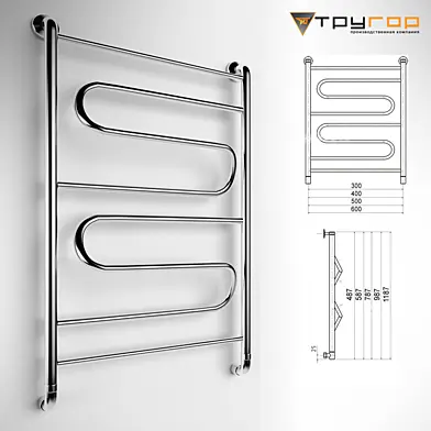 Heated towel rail TRUGOR LTS1