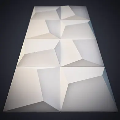 Gypsum 3D panel for walls