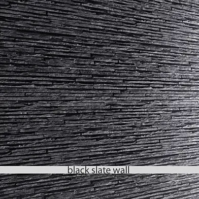 STONE SLATE BLACK, slate, stone, stone wall, wild stone, panel, loft decor