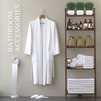 Bathrobe with bathrobe.H-1650mm.