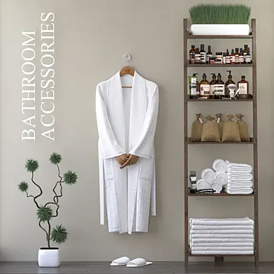 Bathrobe with bathrobe.H-1900mm.