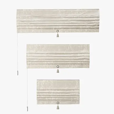 Set of Roman curtains TITOS (beige velvet)