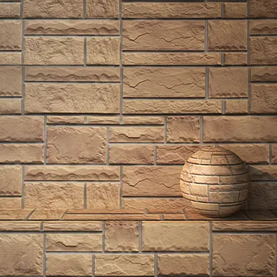 Plastic panel for natural stone 157
