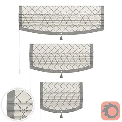 Set of roman LEENN curtains (ISLA)