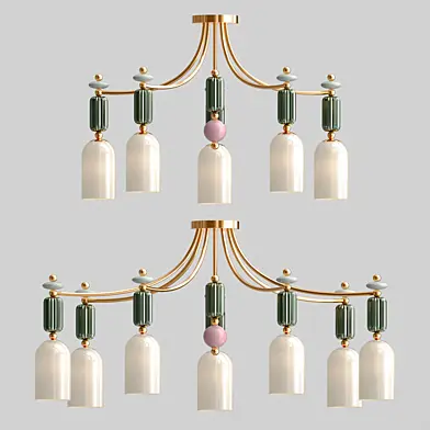 Iris Ceiling Chandelier Set