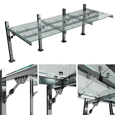 GLASS CANOPY NO13 ( CAR PARKING GLASS CNOPY)