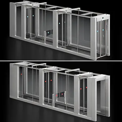 Access security system turnstile metal detector