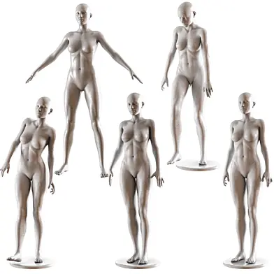 Female Mannequin Collection Vol 01 Pbr Low Poly