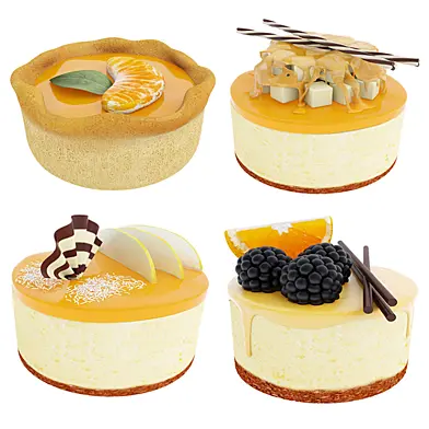 Orange dessert collection