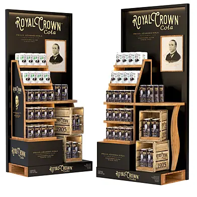 Showcase in a supermarket with beer 2
