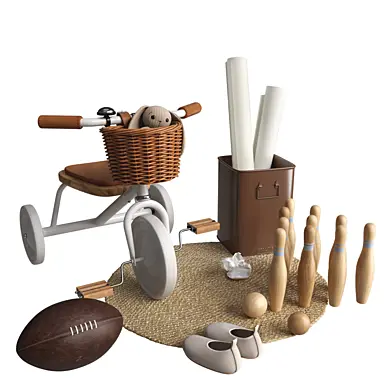 Bicycle and toys