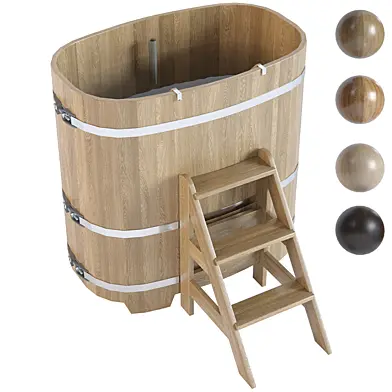 Oval hot tub from Bentwood 0.76*1.2m