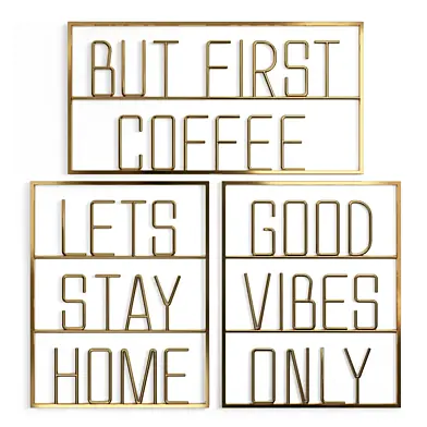 Text Wall Decor 01