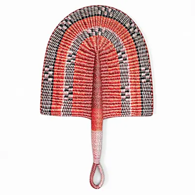 African Handwoven Fan 32