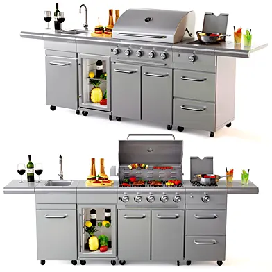 Gas grill kitchen BBQ SICILIA