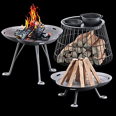Lotus fire pit