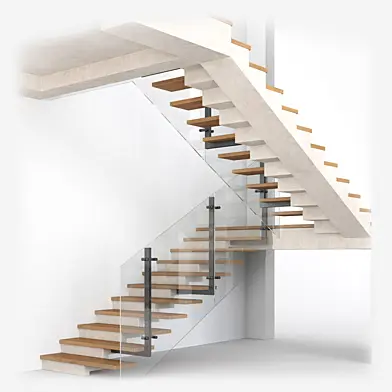 Modern interior stair 12