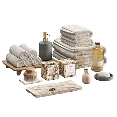 Decorative set with towels