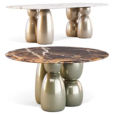 La Manufacture: Gem - Dining Tables Set 02