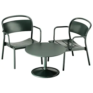 Lounge Armchair and Soft Coffee Table set by Muuto