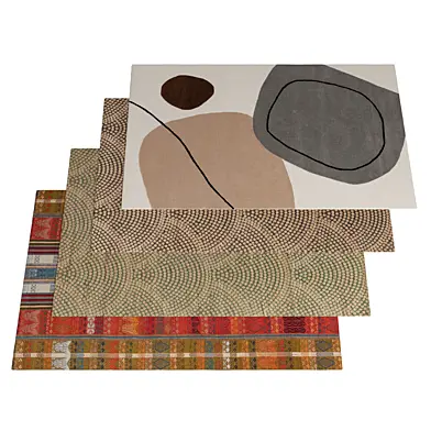 Jute, Kyoto Multicolor and Artis Multicolor rugs By Benuta