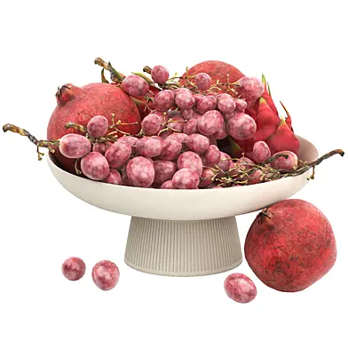 white bowl of fruits