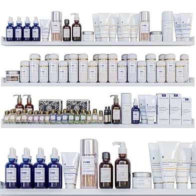 Set of accessories for a bathroom or beauty salon