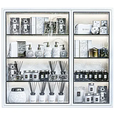 Set of cosmetics for a beauty salon or bathroom