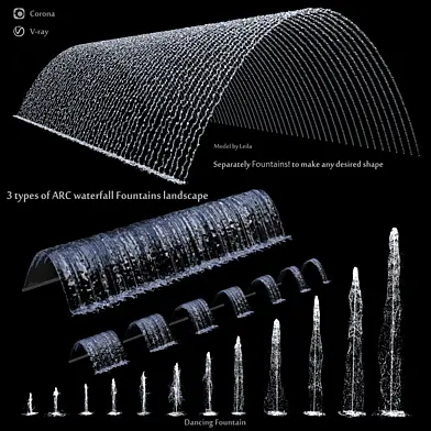 3 Types of Architectural Waterfall Fountains Water Feature for Landscape Design