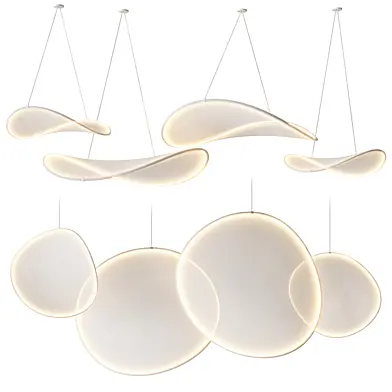 IIII 09 LED fabric pendant lamps