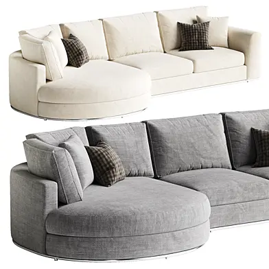 Hamilton Round Chaise Sectional Sofa