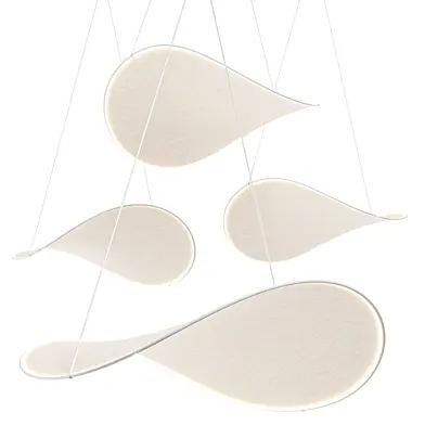 llll light 2, IIII 09 LED fabric pendant lamps