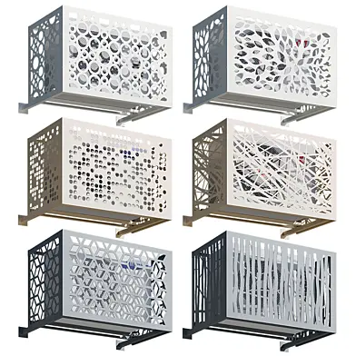 Air conditioner baskets for facade