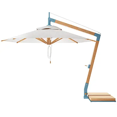 levante bamboo cantilever umbrella from bambrella