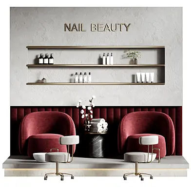 Pedicure area in the beauty salon 07