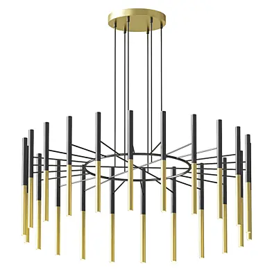 Metal Tubular Chandelier