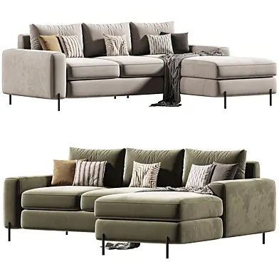Corner sofa Haring Soft Terra