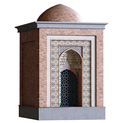 Arabic exterior facade element set 828