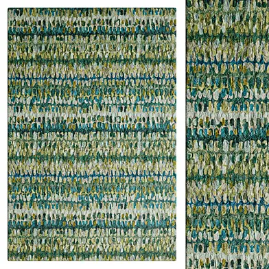 Paint Chip Moss Hand Micro Hooked Wool Rug