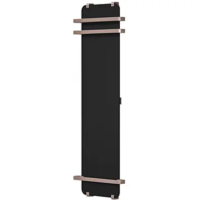 Allen Brau Infinity 160x44 electric heated towel rail with 2.0mm rail and mounting hardware, brushed copper