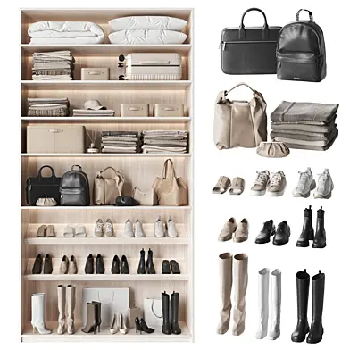 Shoes, bags, and wardrobe accessories