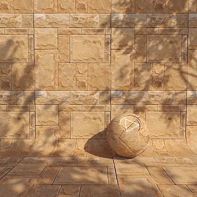 Camelot Stone Tile Material | 4k | Seamless | PBR