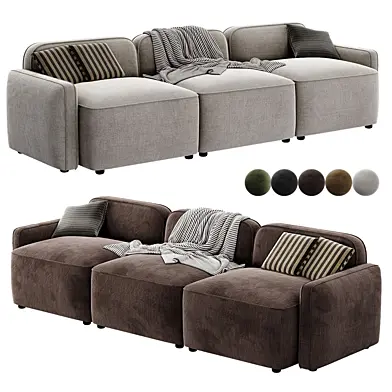 Travie Performance Corduroy Velvet Modular Sofa