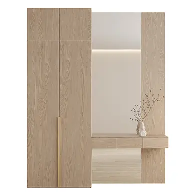 Hallway Zone Minimalist with decors