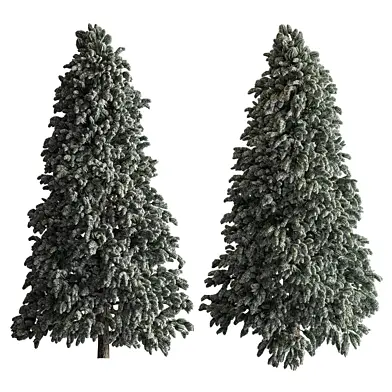 Snowy Pine Tree Set 446