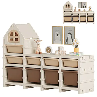 Toy shelving PTSTW9CL 9 boxes