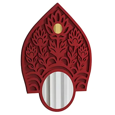 Russian-style Kokoshnik wall mirror, idekaHOME