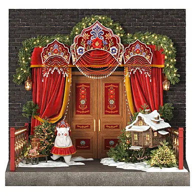 Fairytale New Year's entrance area