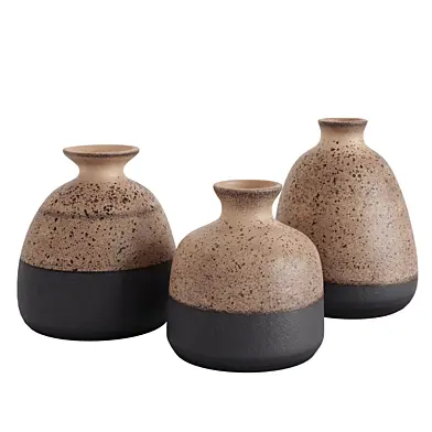 Artistic decorative ceramic vases